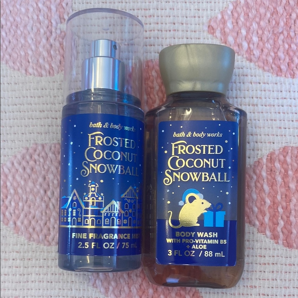 Bath & Body Works Frosted Coconut Snowball Set - Blue